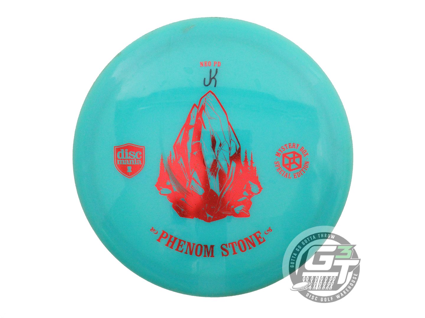 USED DiscMania PHENOM STONE Neo PD 174g Teal Red Foil Distance Driver Disc