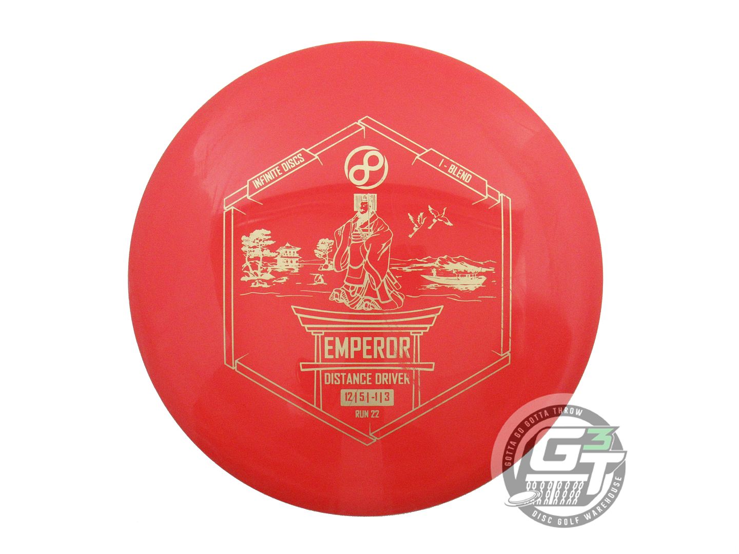 USED Infinite I-Blend Emperor 174g Red Gold Foil Distance Driver Golf Disc