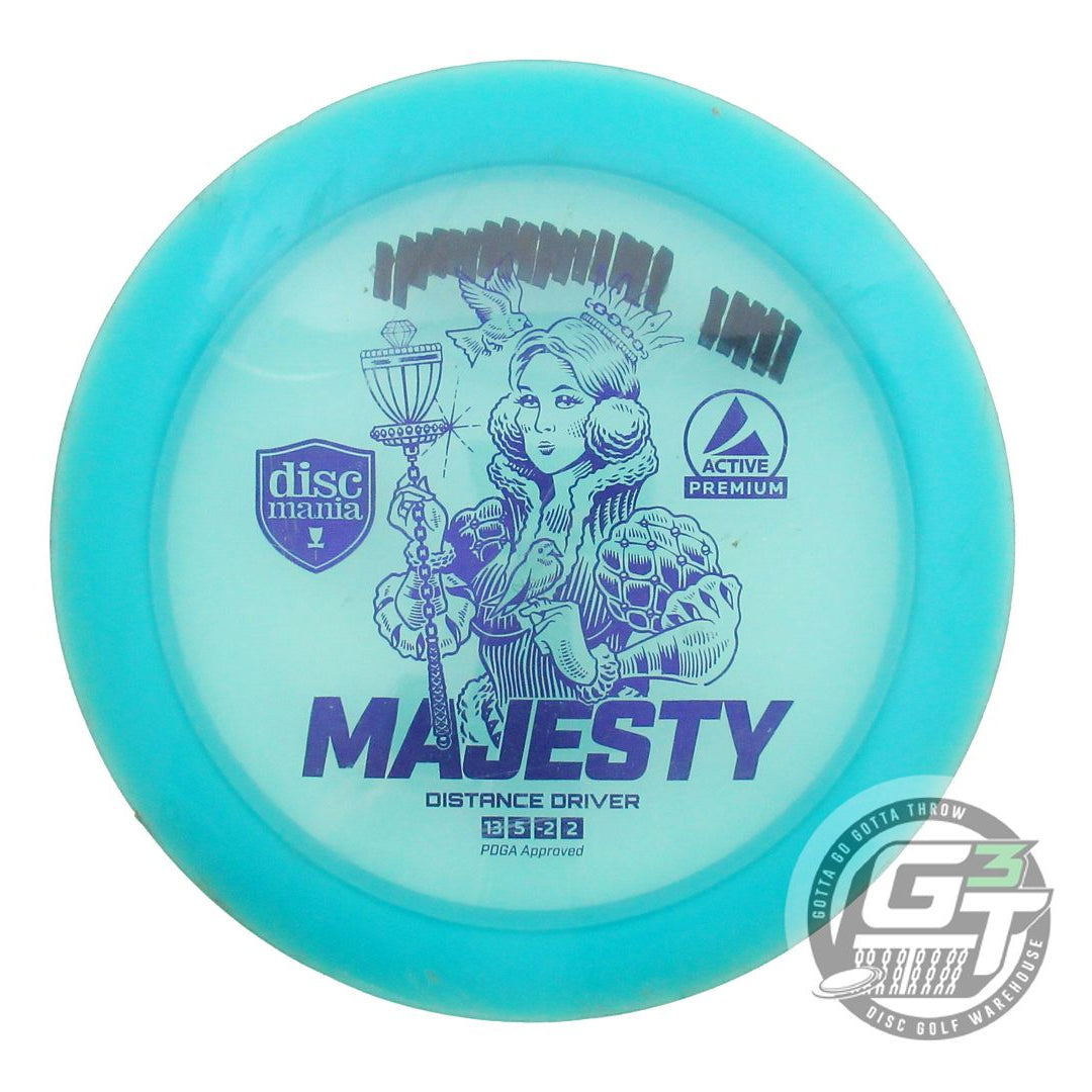 USED DiscMania Active Premium Majesty 176g Teal Blue Foil Distance Driver Disc