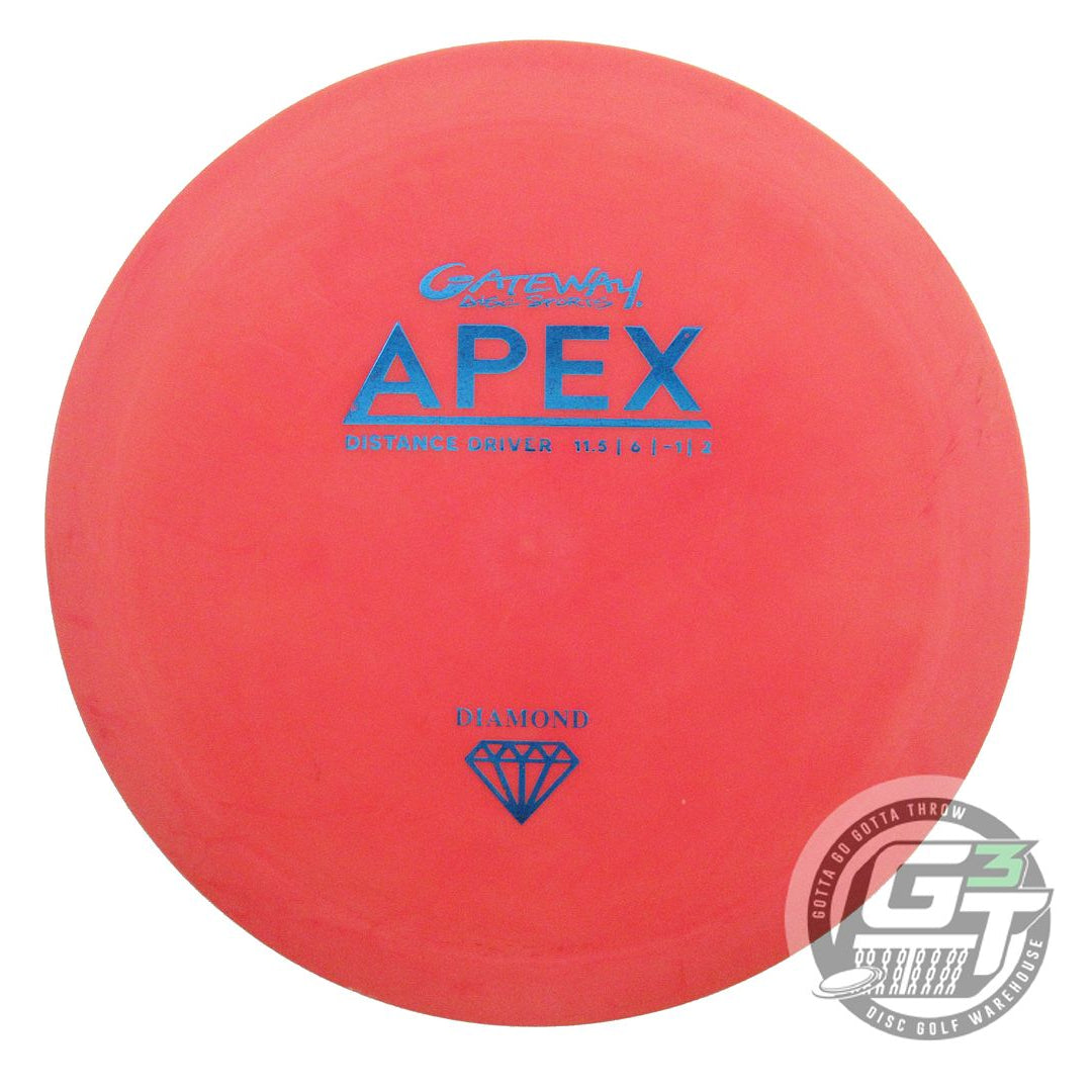 USED Gateway Diamond Apex 184g Red Blue Foil Distance Driver Golf Disc