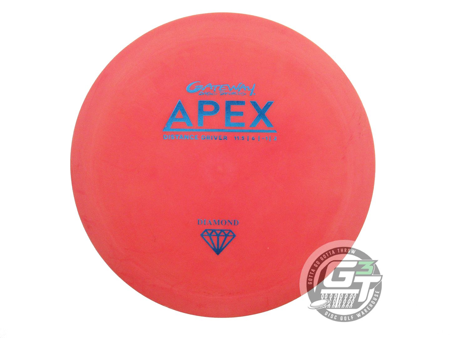 USED Gateway Diamond Apex 184g Red Blue Foil Distance Driver Golf Disc