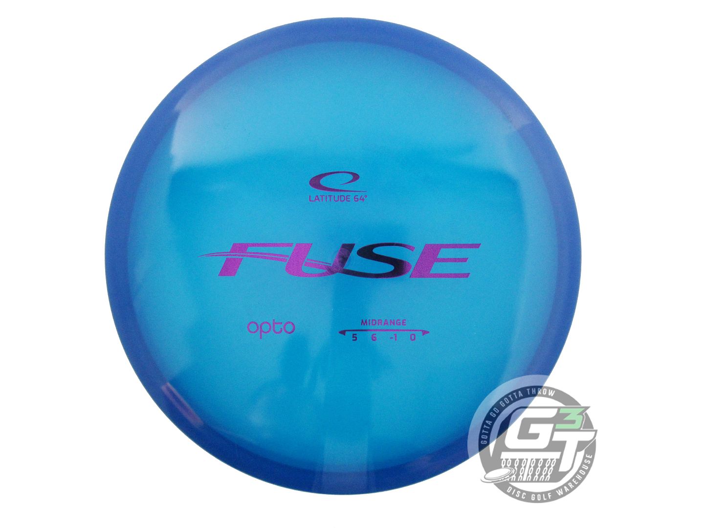 USED Latitude 64 Opto Fuse 177g Blue Purple Foil Midrange Golf Disc