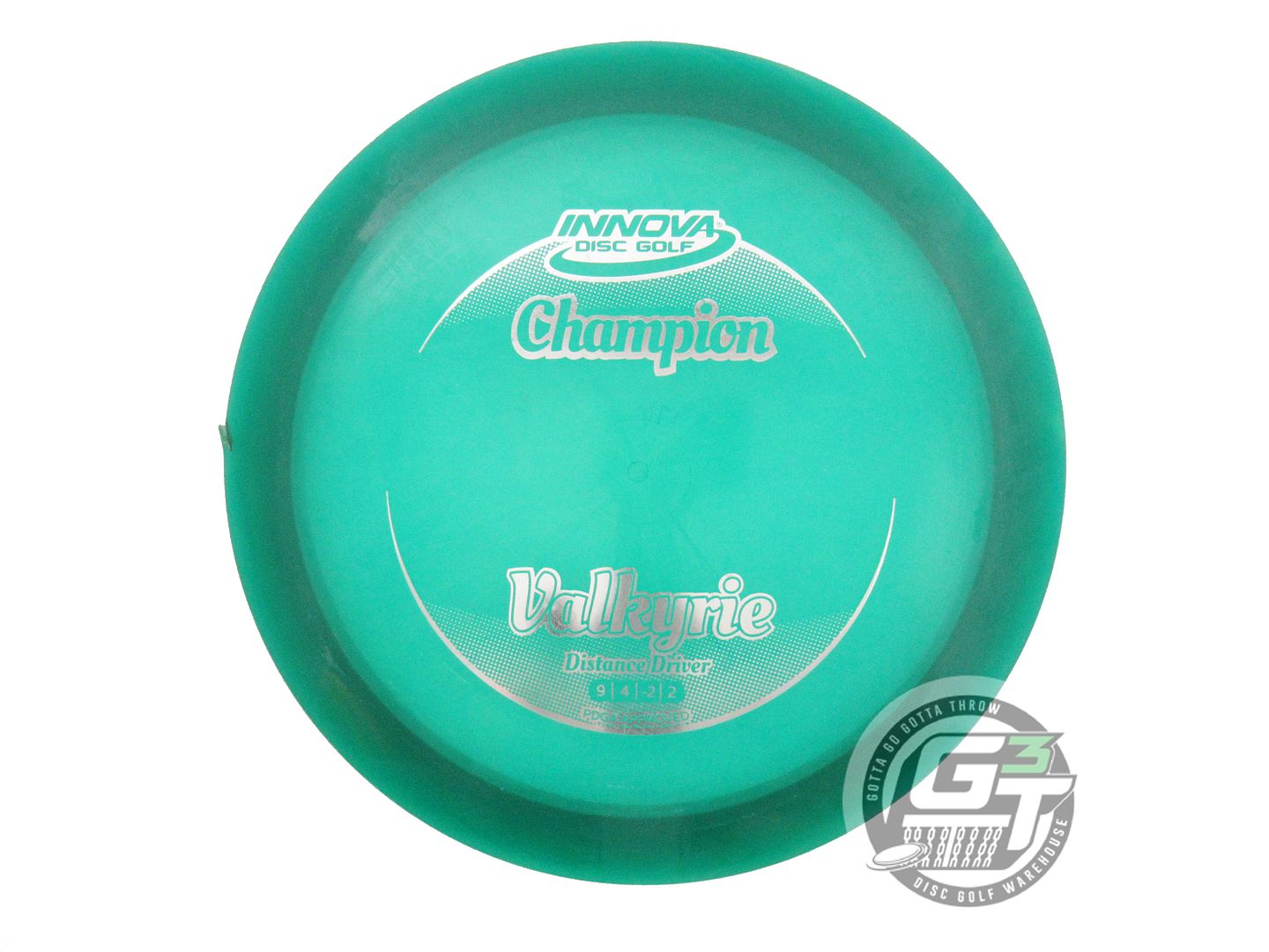 USED Innova Champion Valkyrie 170g Green Silver Foil Distance Driver Golf Disc