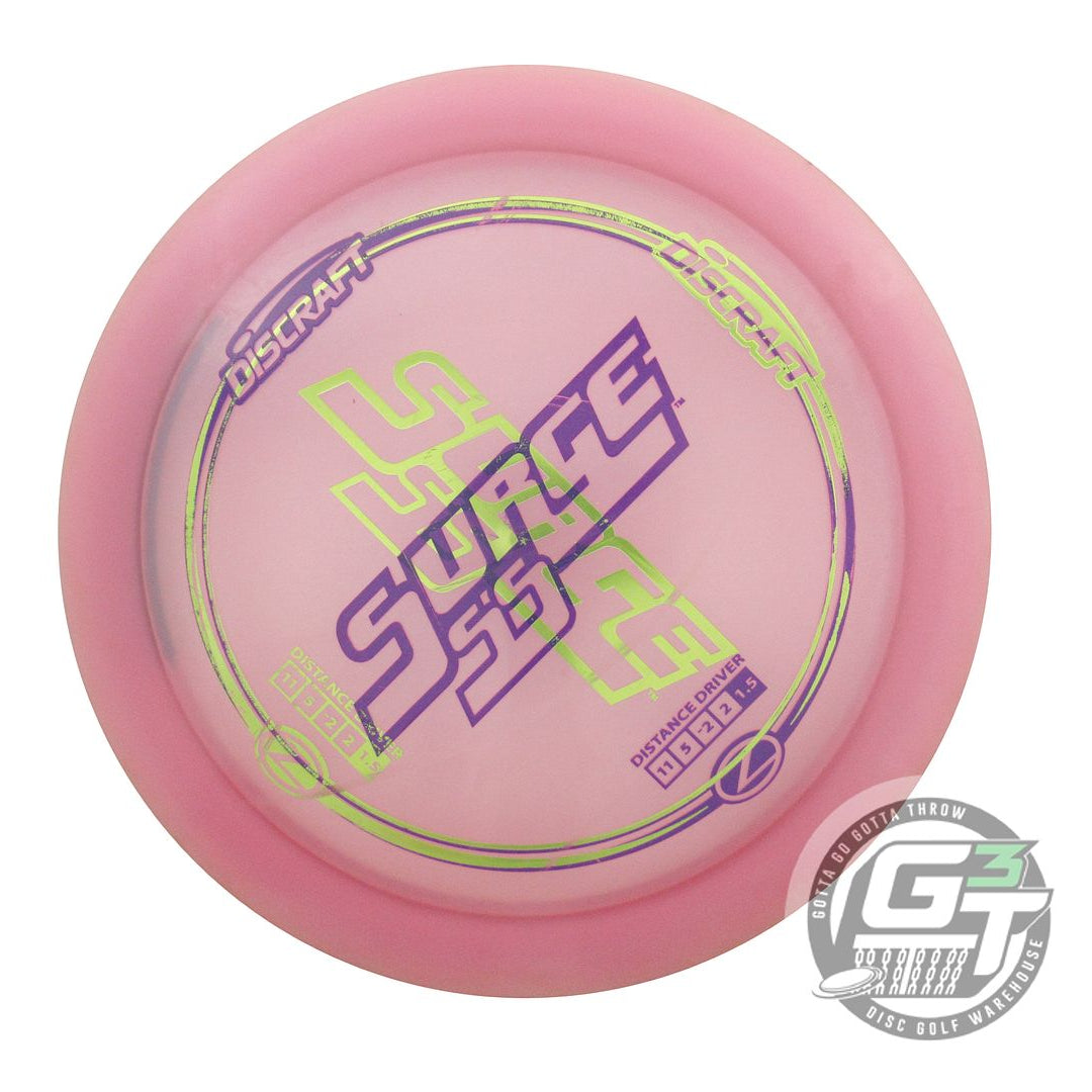 USED Discraft X-OUT Z Surge SS 175g Pink Distance Driver Golf Disc