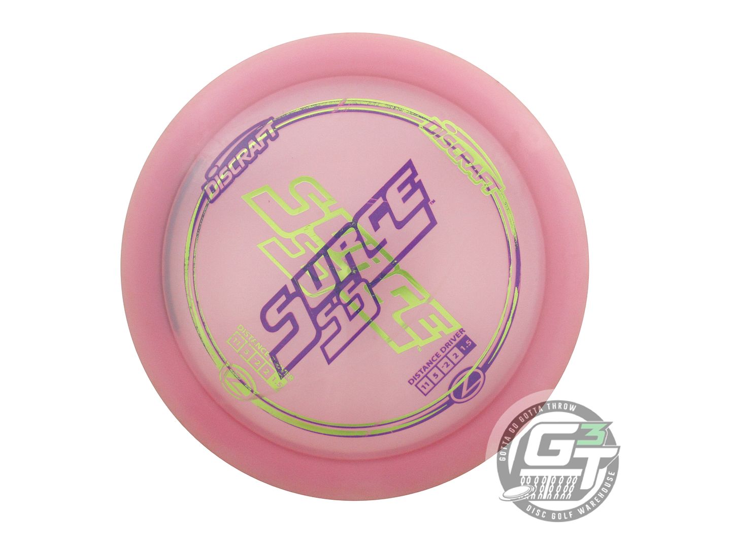 USED Discraft X-OUT Z Surge SS 175g Pink Distance Driver Golf Disc