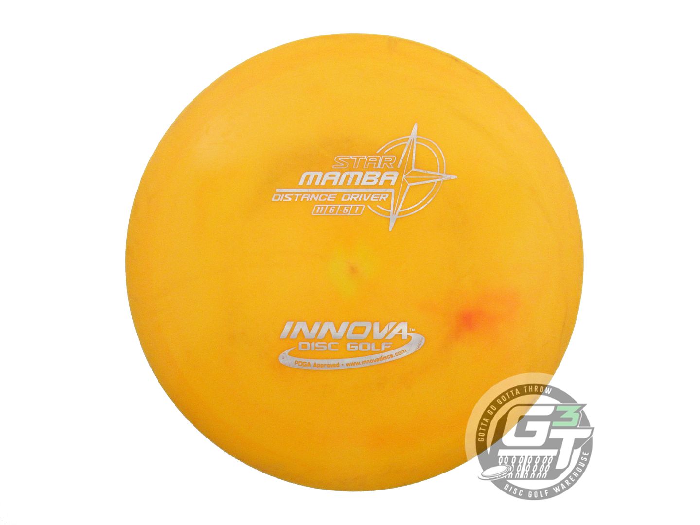 USED Innova Star Mamba 174g Orange Silver Holo Foil Distance Driver Golf Disc