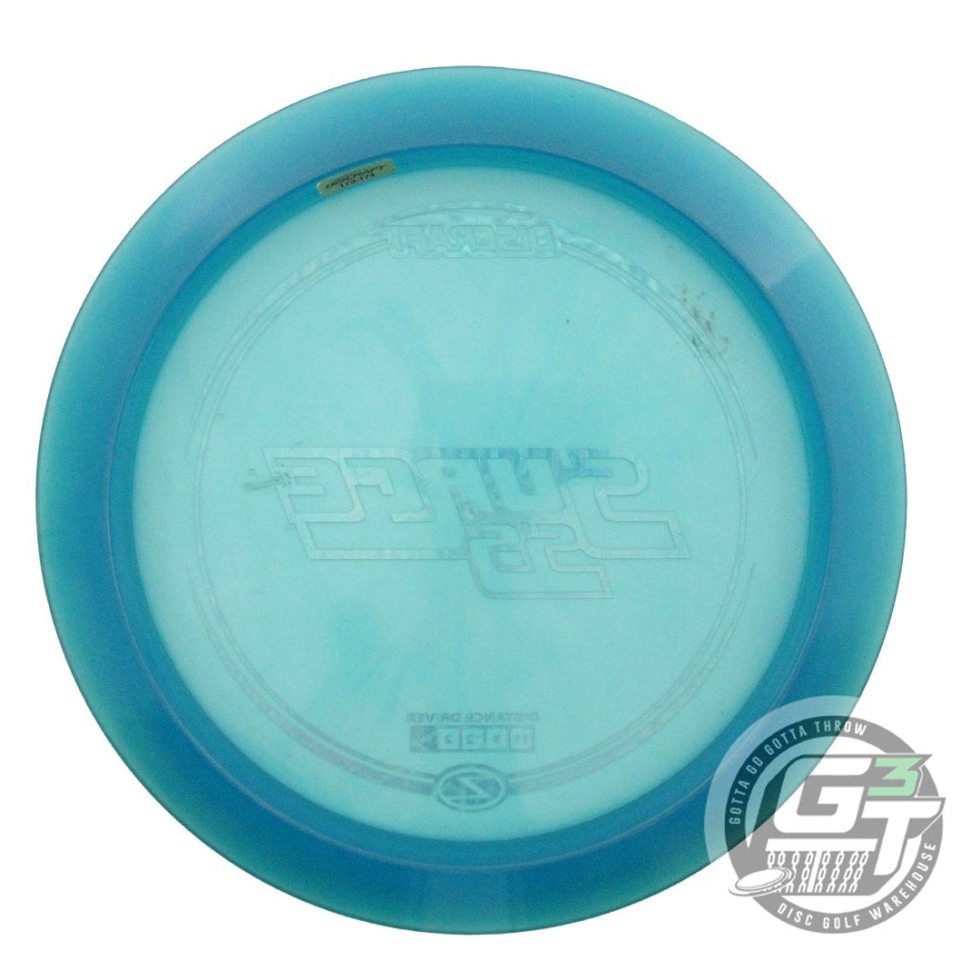 USED Discraft Z Surge SS 175g Blue Silver Tron Foil Distance Driver Golf Disc