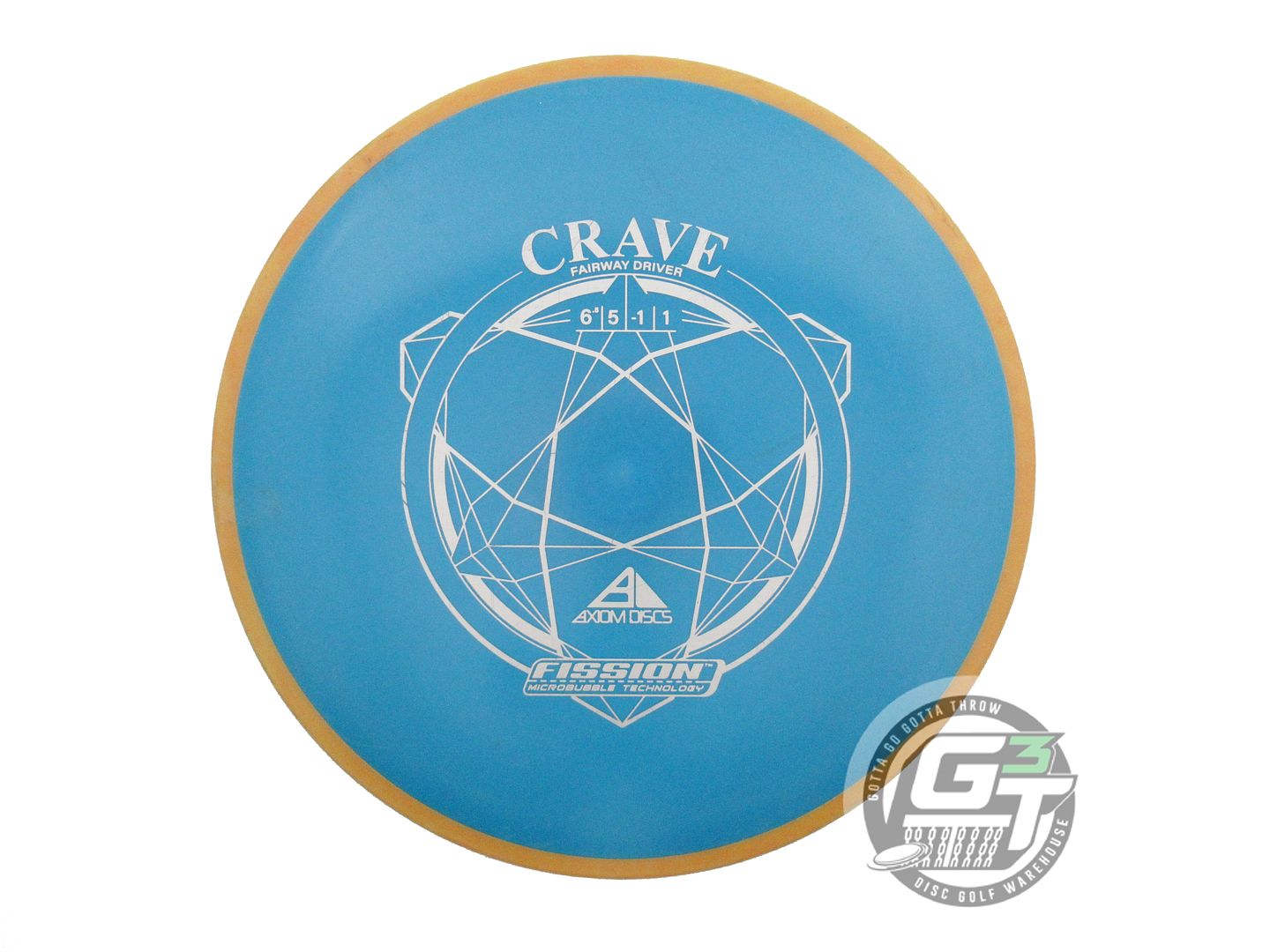 USED Axiom Discs Fission Crave 164g Blue Marigold Rim Fairway Driver Golf Disc