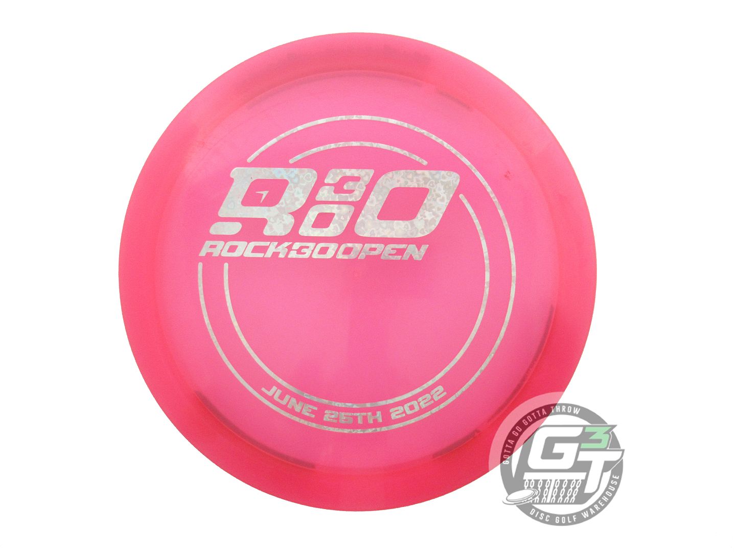 USED Discraft Z Undertaker 175g Pink Silver Heart Foil Distance Driver Golf Disc