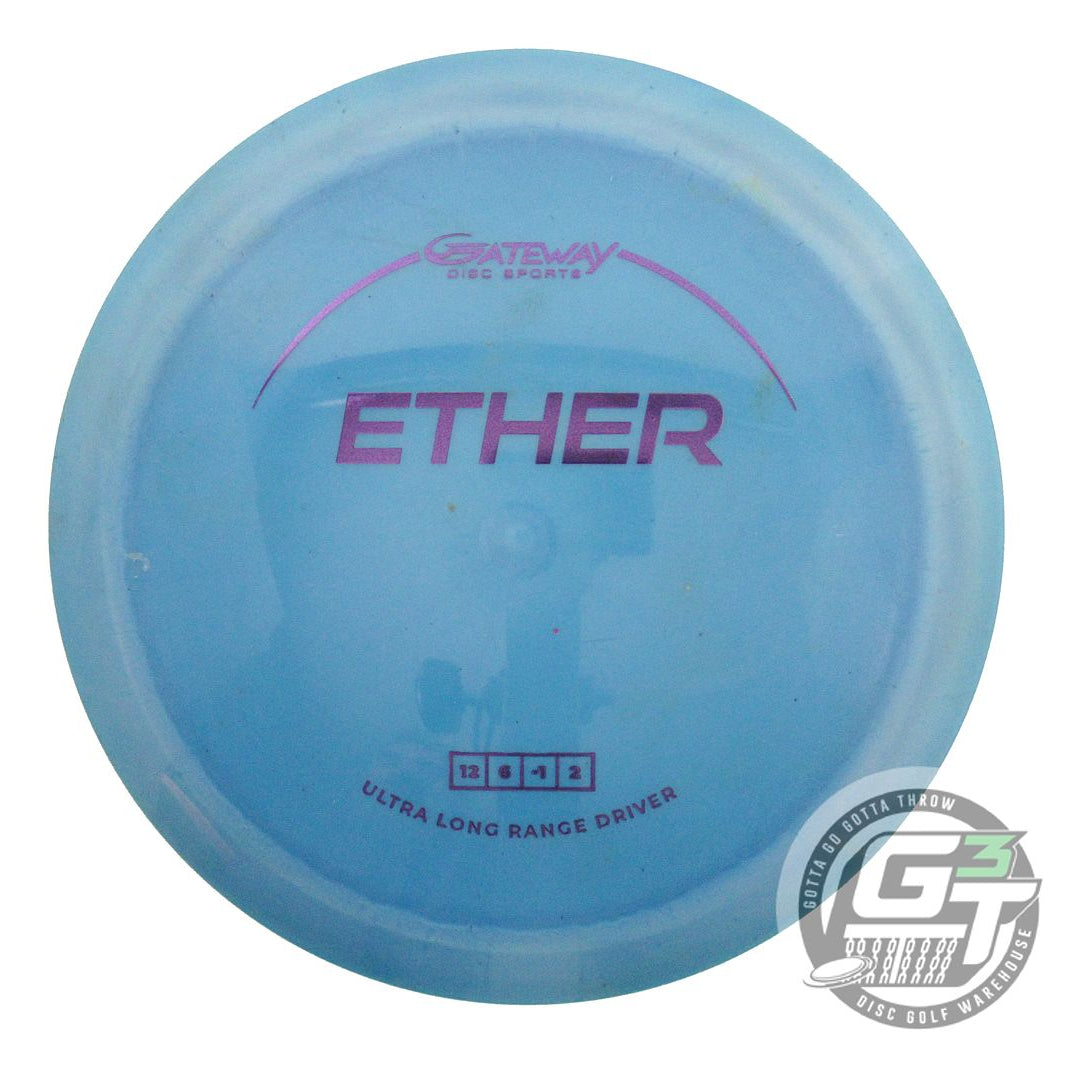 USED Gateway Platinum Ether 174g Blue Purple Foil Distance Driver Golf Disc