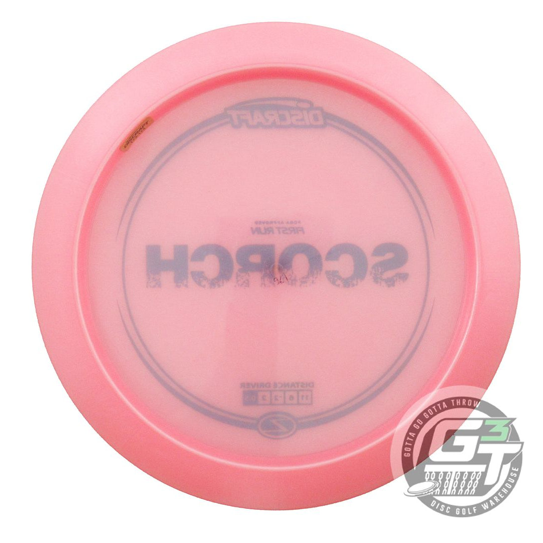 NOS Discraft FIRST RUN Z Scorch 176g Pink Black Stamp Distance Driver Golf Disc