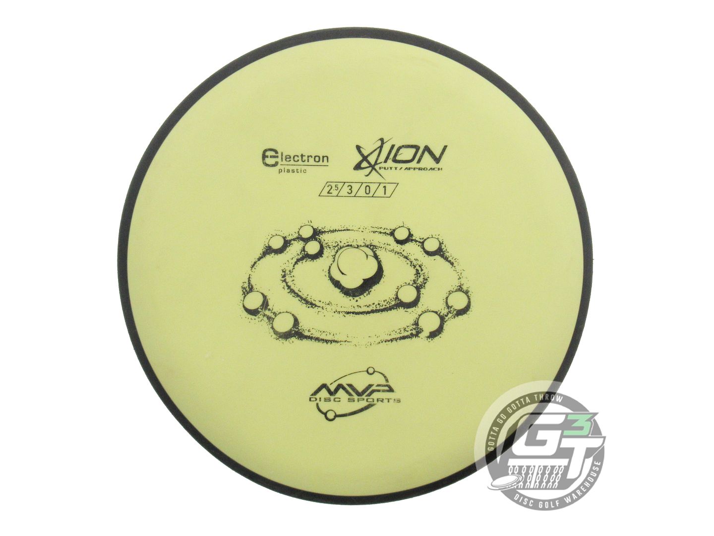 USED MVP Disc Sports Electron Ion 170g Yellow Putter Golf Disc