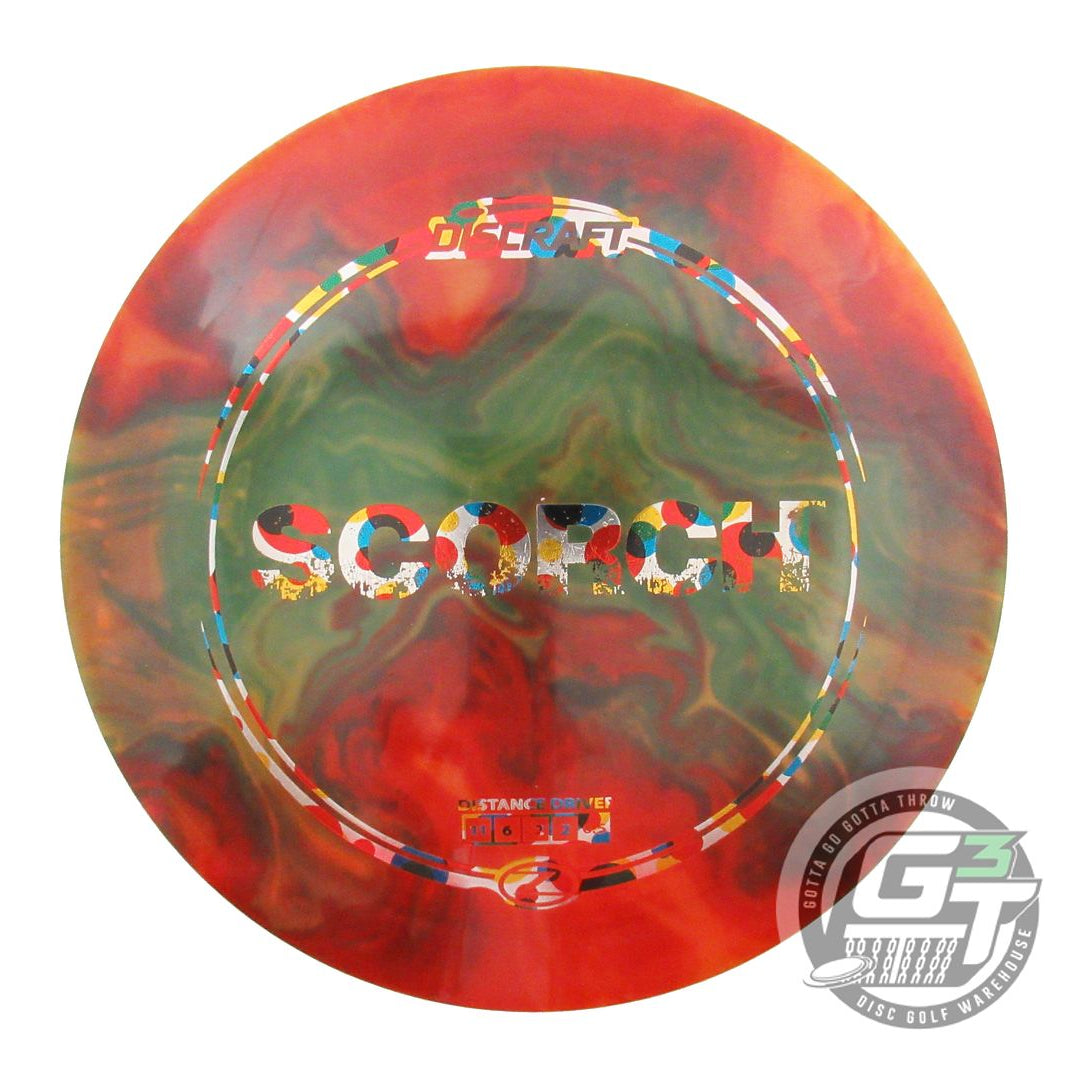USED Discraft Z Scorch 172g Orange HOME DYED Distance Driver Golf Disc