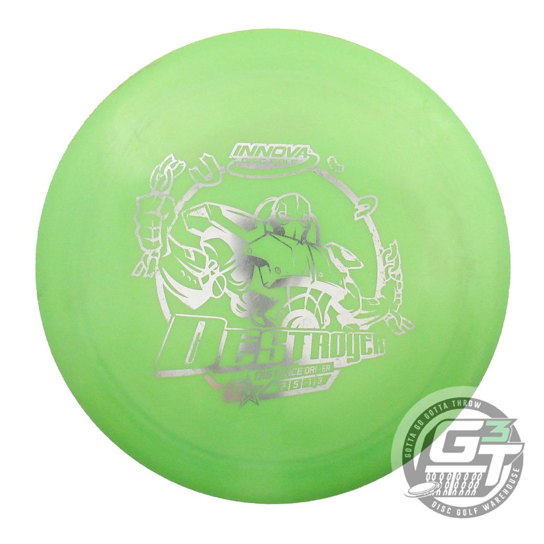USED Innova GStar Destroyer 176g Lime Silver Foil Distance Driver Golf Disc