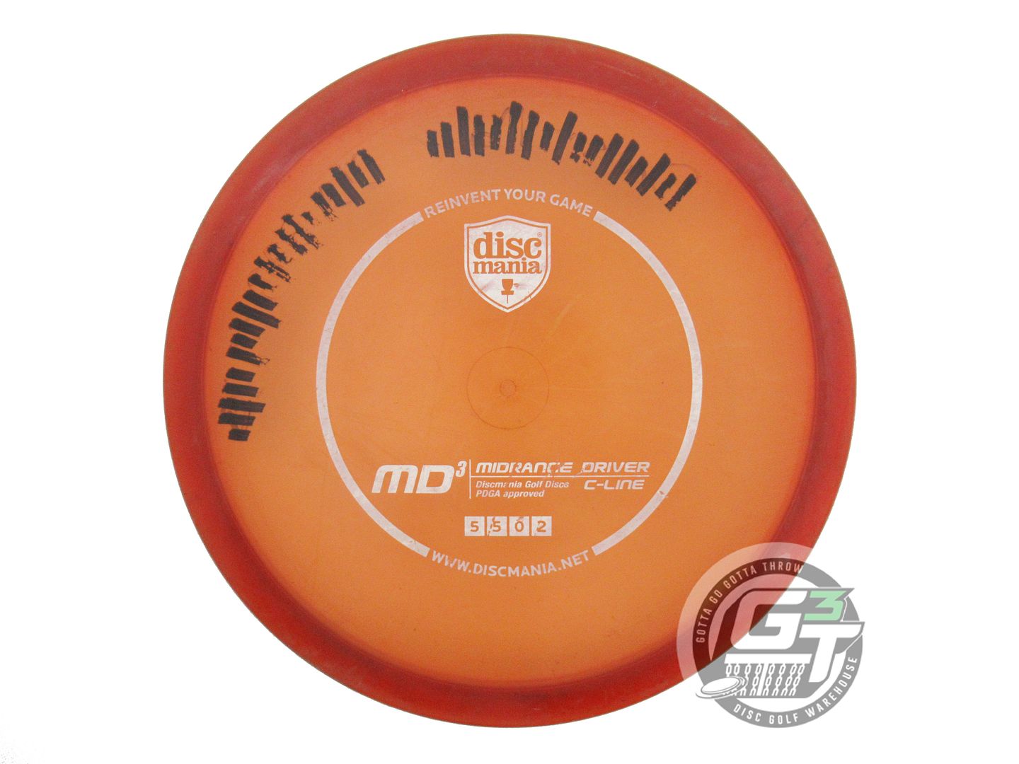 USED DiscMania C-Line MD3 180g Red White Stamp Midrange Golf Disc
