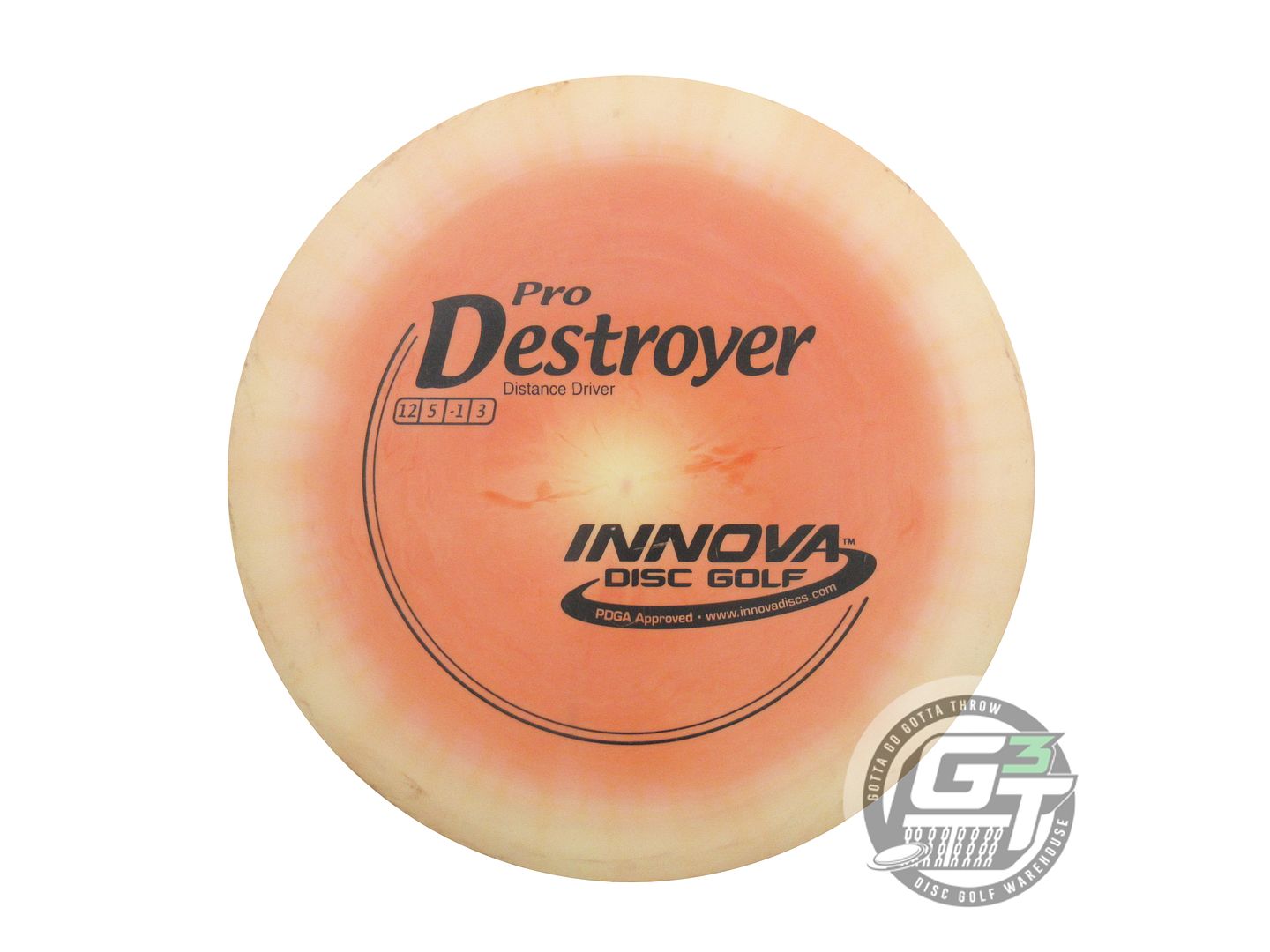 USED Innova I-DYE Pro Destroyer 175g Orange Burst Distance Driver Golf Disc