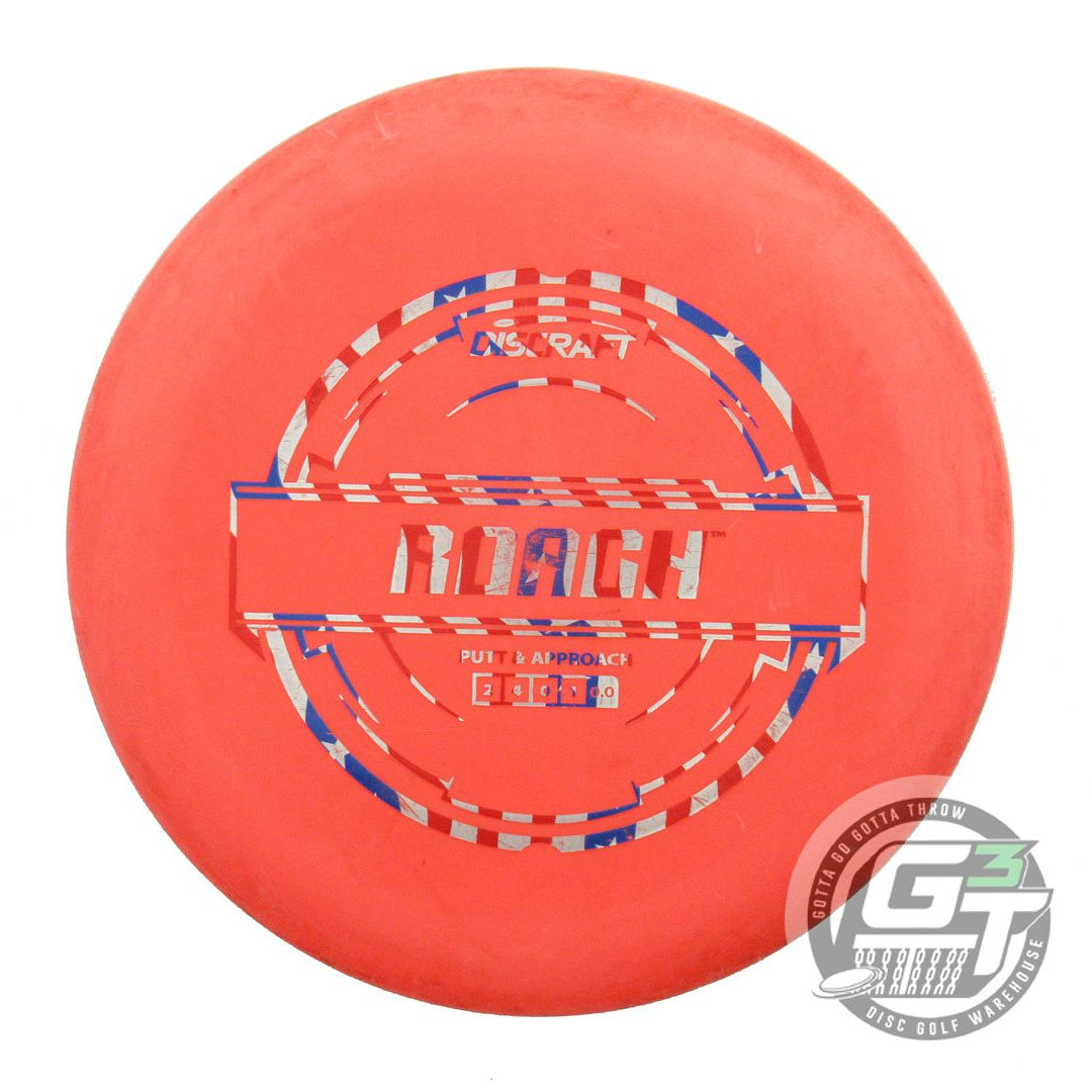 USED Discraft Putter Line Roach 174g Orange Flag Foil Putter Golf Disc