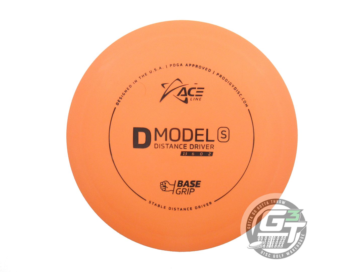 USED Prodigy Discs Base Grip D Model S 173g Orange Distance Driver Golf Disc