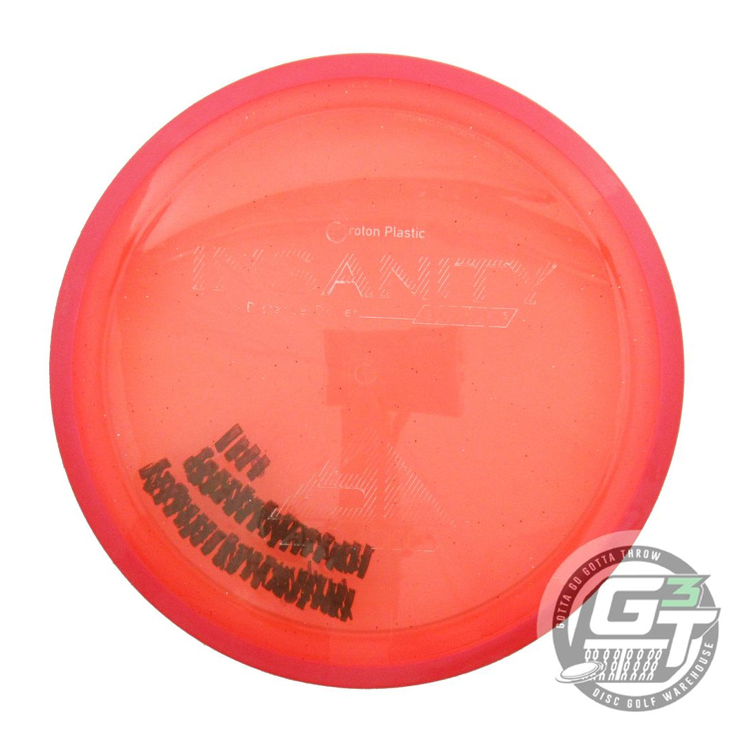 USED Axiom Discs Proton Insanity 161g Orange Red Rim A Distance Driver Golf Disc