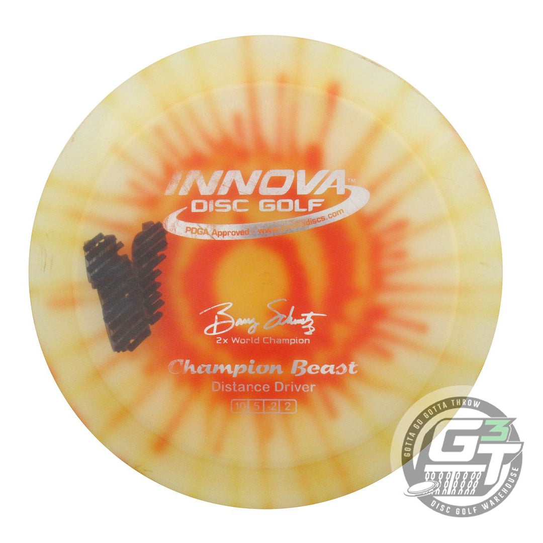 USED Innova I-DYE Champion Beast 175g Orange Burst Distance Driver Golf Disc
