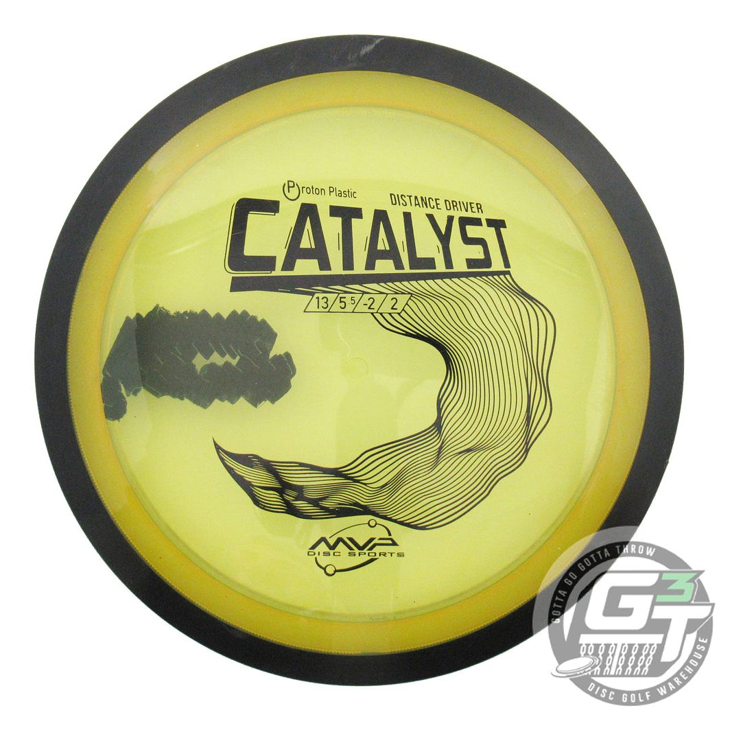 USED MVP Disc Sports Classic Proton Catalyst 174g Yellow Distance Driver Disc