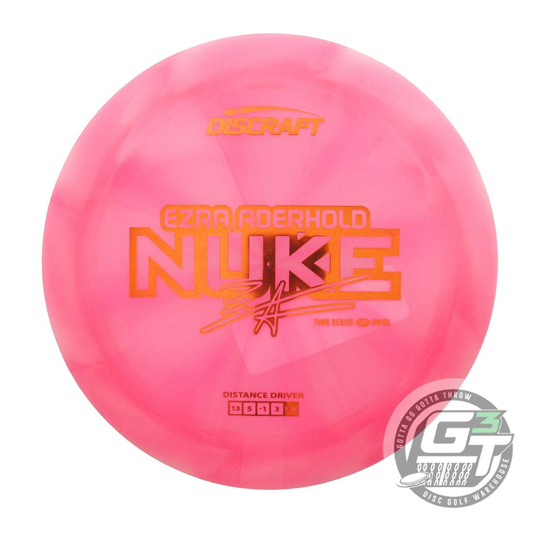 Discraft Limited Edition 2025 Tour Series Ezra Aderhold Swirl Elite Z Nuke Distance Driver Golf Disc (Individually Listed)