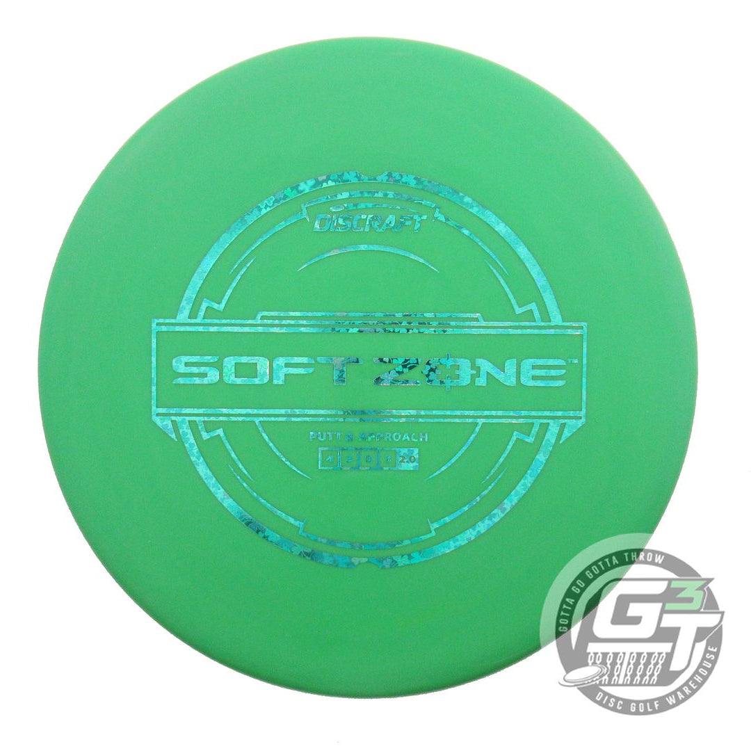 NOS Discraft Putter Line Soft Zone 163g Green Shamrock Foil Putter Golf Disc