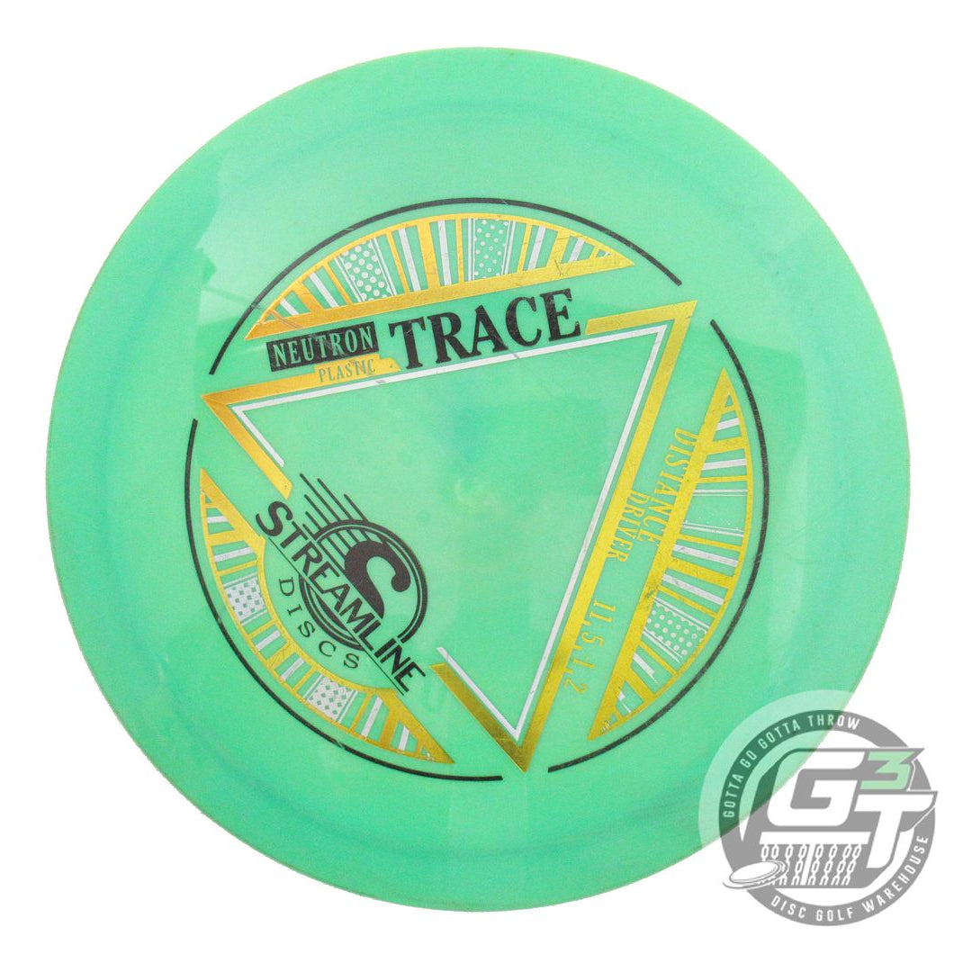 USED Streamline Discs Neutron Trace 174g Green Distance Driver Golf Disc