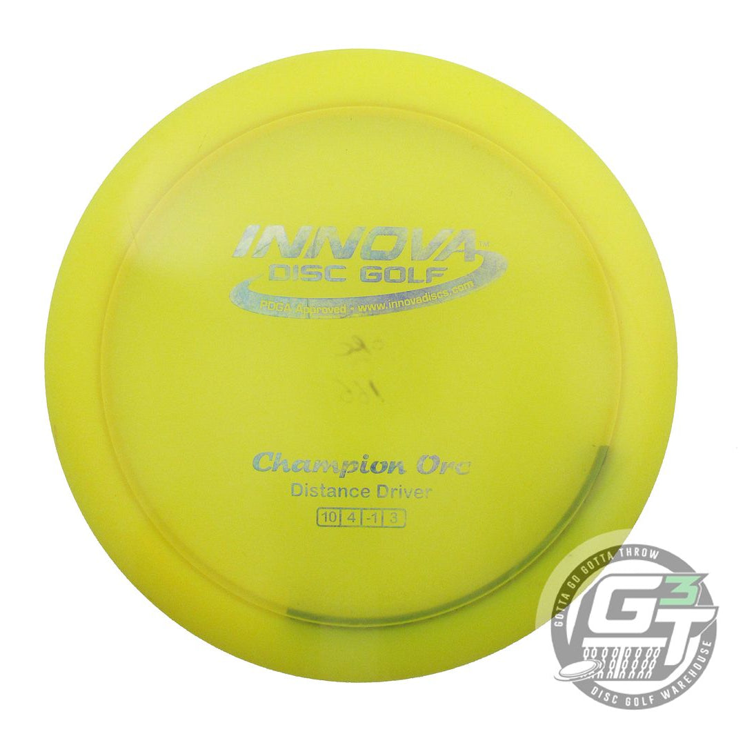 USED Innova Champion Orc 166g Yellow Blue Foil Distance Driver Golf Disc