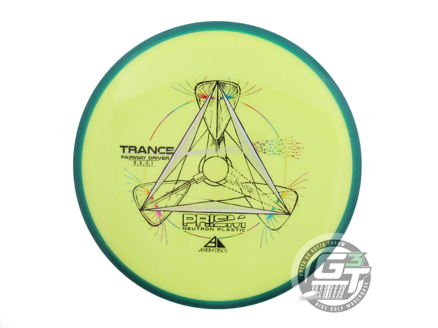NOS Axiom Discs X-OUT Prism Neutron Pyro 177g Lime Yellow Rim Midrange Disc