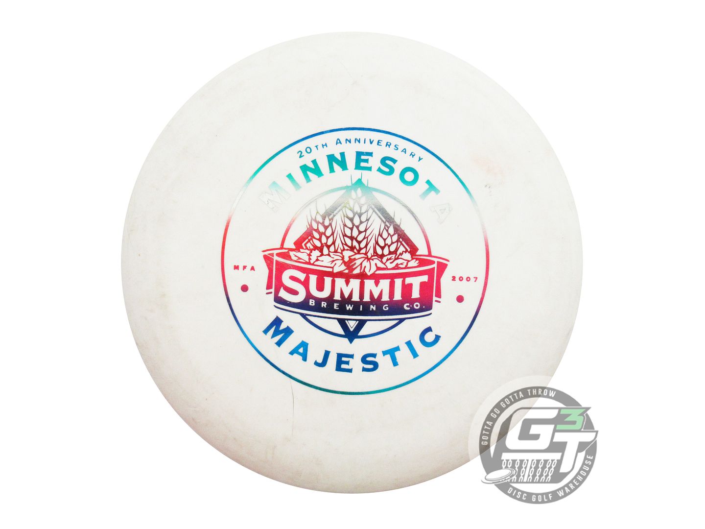 USED Discraft Pro D Magnet 165g White Miami Foil Putter Golf Disc