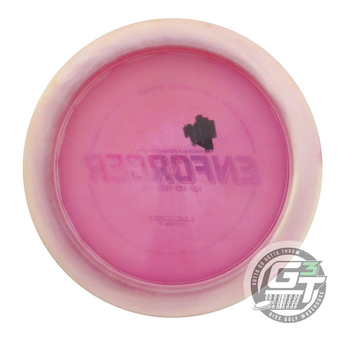 USED Dynamic Discs Lucid Ice Orbit Enforcer 174g White-Purple Driver Golf Disc