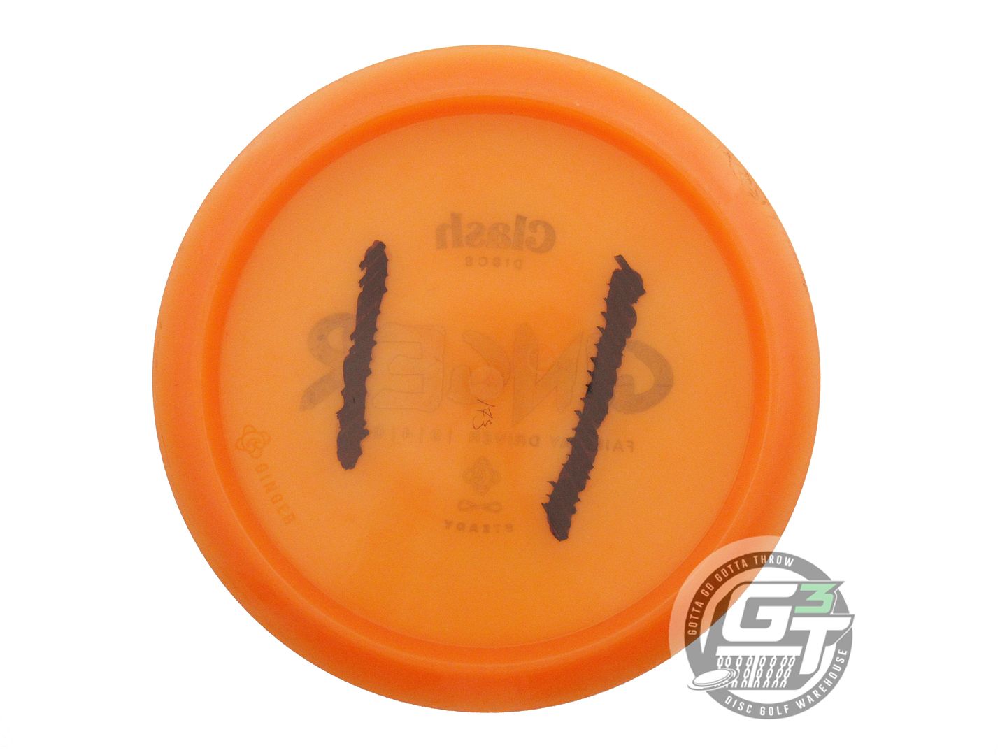 USED Clash Discs Steady Ginger 173g Orange Black Stamp Fairway Driver Golf Disc