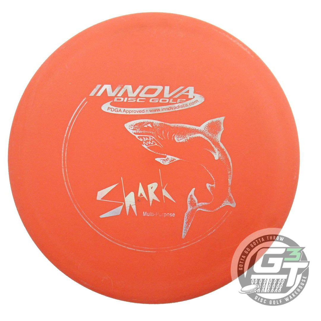 USED Innova DX Shark 177g Orange Silver Holo Foil PFN Midrange Golf Disc
