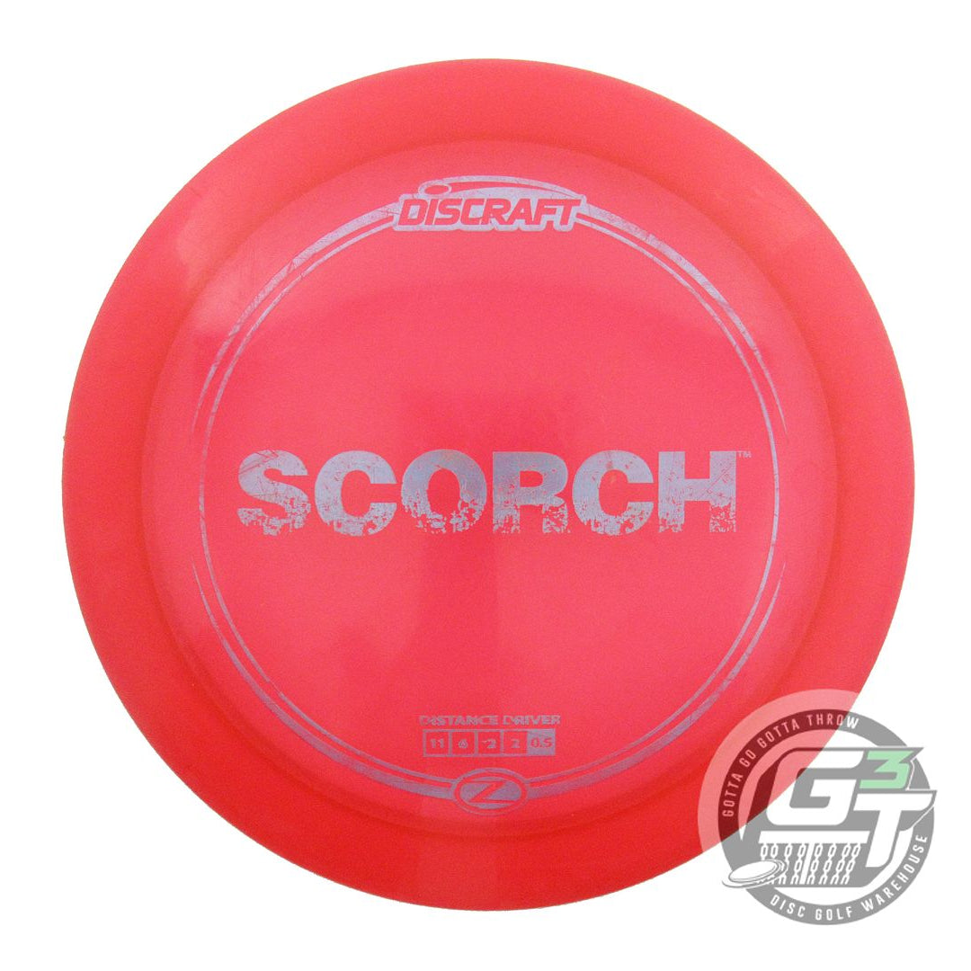 USED Discraft Z Scorch 173g Red Lilac Foil Distance Driver Golf Disc