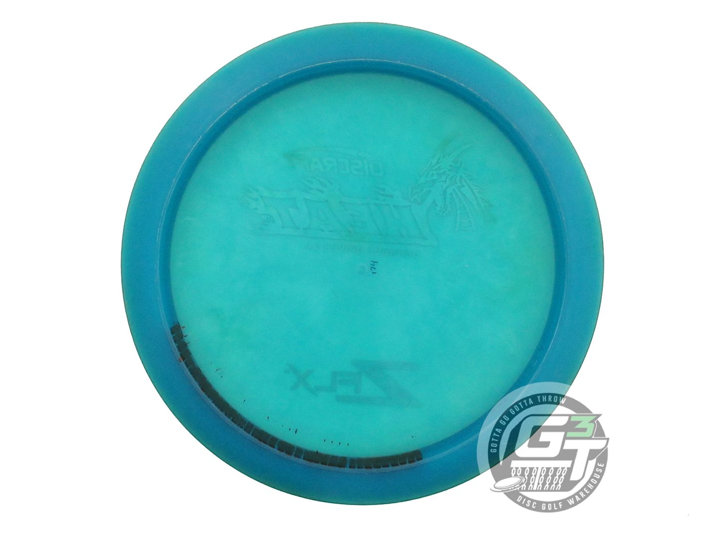 USED Discraft Z FLX Heat 174g Teal Green Cloud Foil Distance Driver Golf Disc