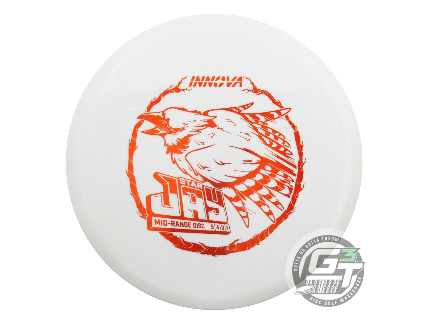 NOS Innova Star Jay 172g White Orange Foil Midrange Golf Disc