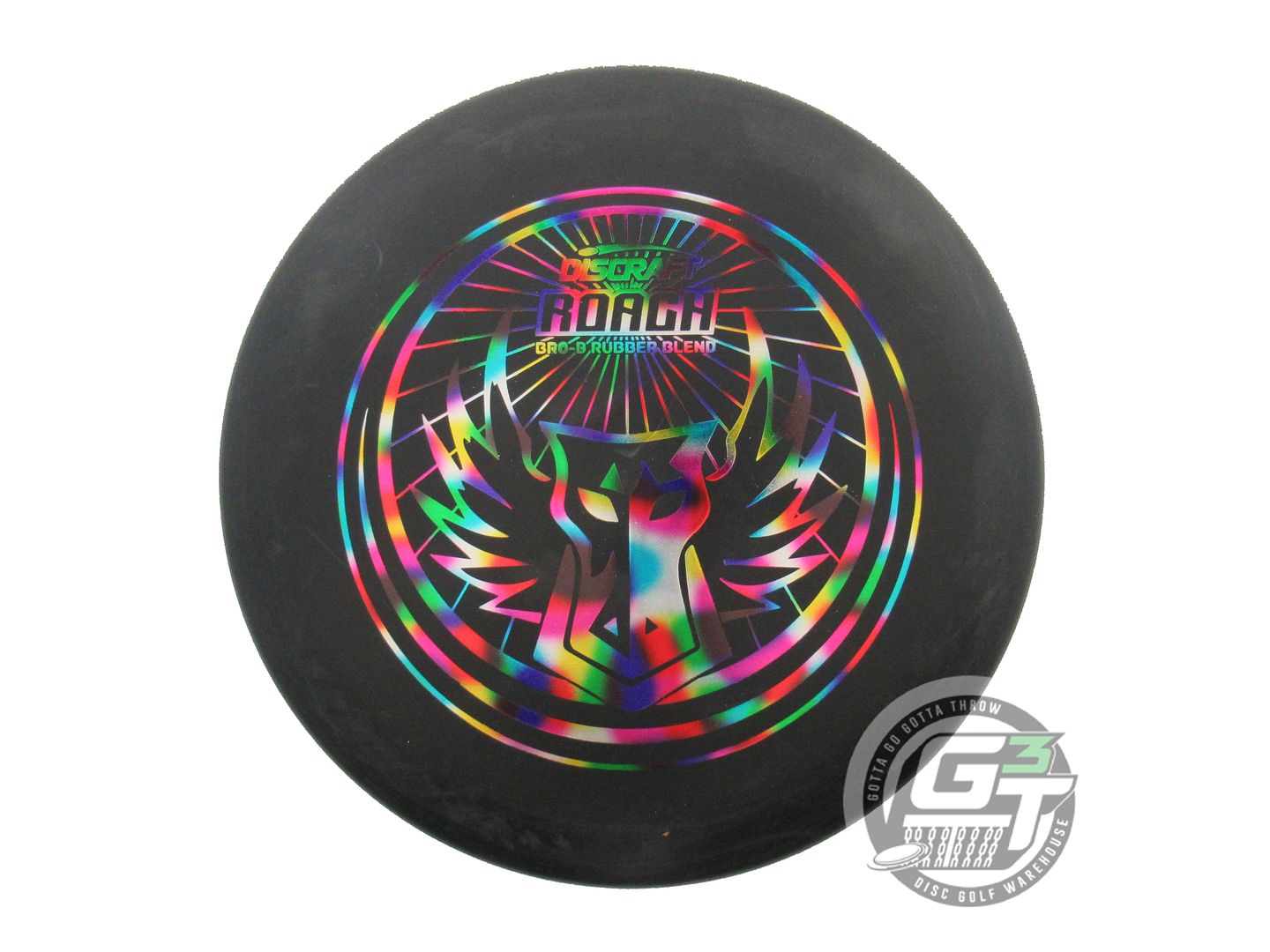 USED Discraft BRO-D Rubber Blend Roach 170g Black Jellybean Foil Putter Disc