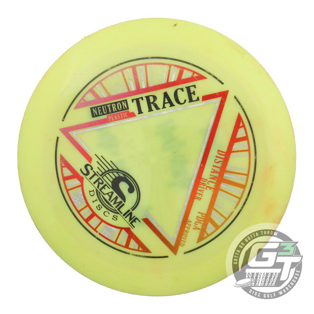 USED Streamline Discs Neutron Trace 169g Yellow Distance Driver Golf Disc