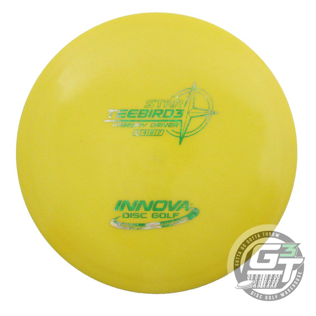USED Innova Star Teebird3 174g Yellow Green Shatter Foil Fairway Driver Disc
