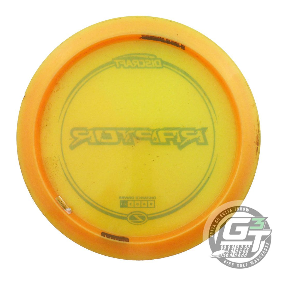 USED Discraft Z Raptor 177g Marigold Blue Stamp Distance Driver Golf Disc