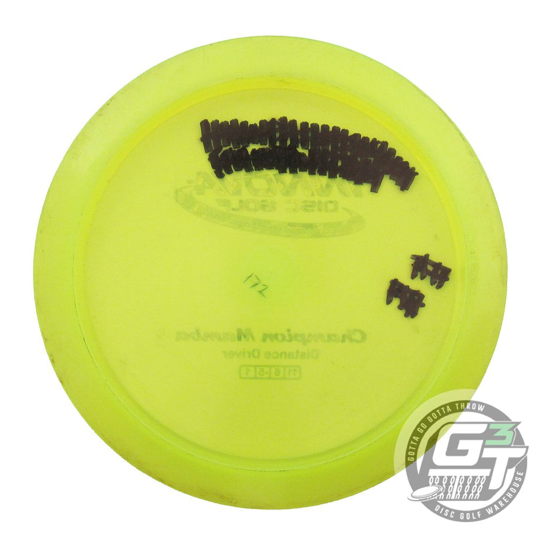 USED Innova Champion Mamba 172g Yellow Teal Shatter Foil Distance Driver Disc