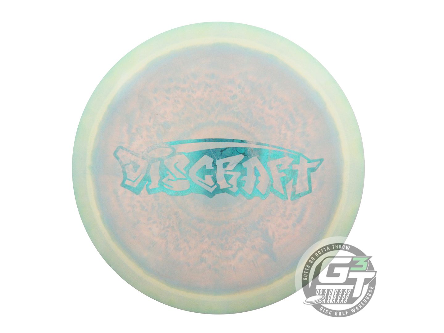 USED Discraft GRAFFITI ESP Thrasher 173g Lime-Blue-Peach Distance Driver Disc