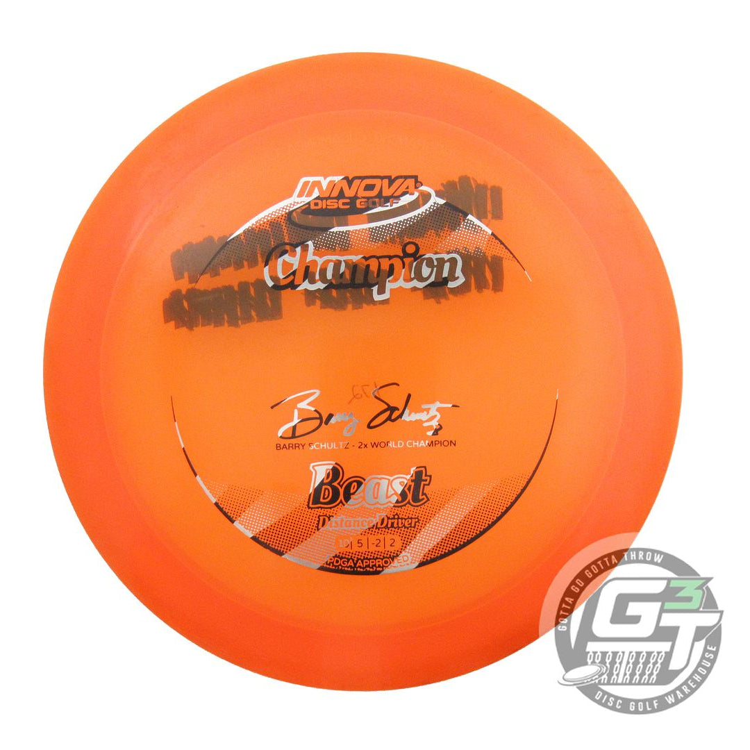 USED Innova Champion Beast 172g Orange Zebra Foil Distance Driver Golf Disc