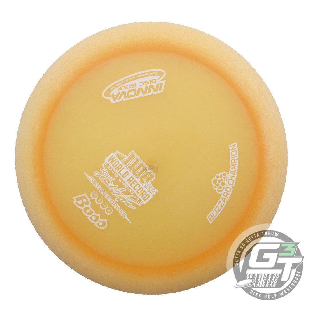 USED Innova Blizzard Boss 156g Peach White Stamp Distance Driver Golf Disc