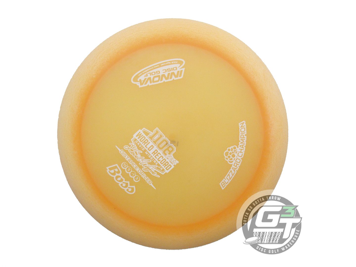 USED Innova Blizzard Boss 156g Peach White Stamp Distance Driver Golf Disc