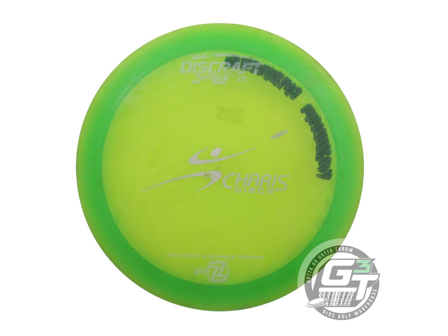 USED Discraft Elite Z Surge 171g Green White Stamp PFN Distance Driver Golf Disc
