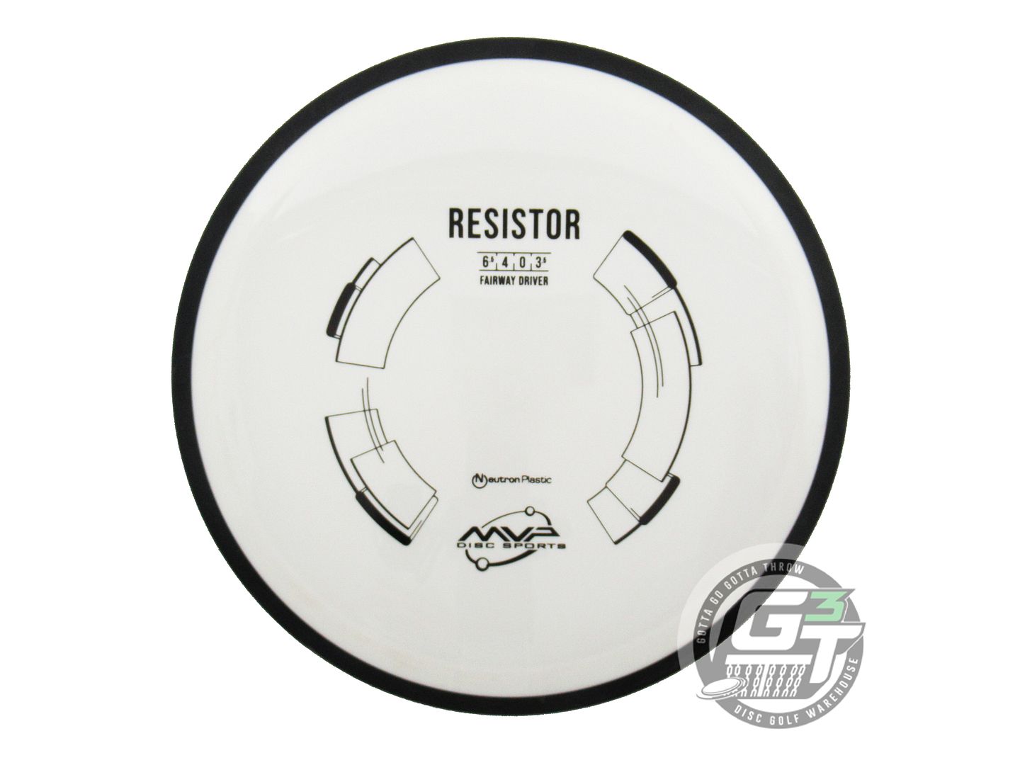 USED MVP Disc Sports Neutron Resistor 174g White Fairway Driver Golf Disc