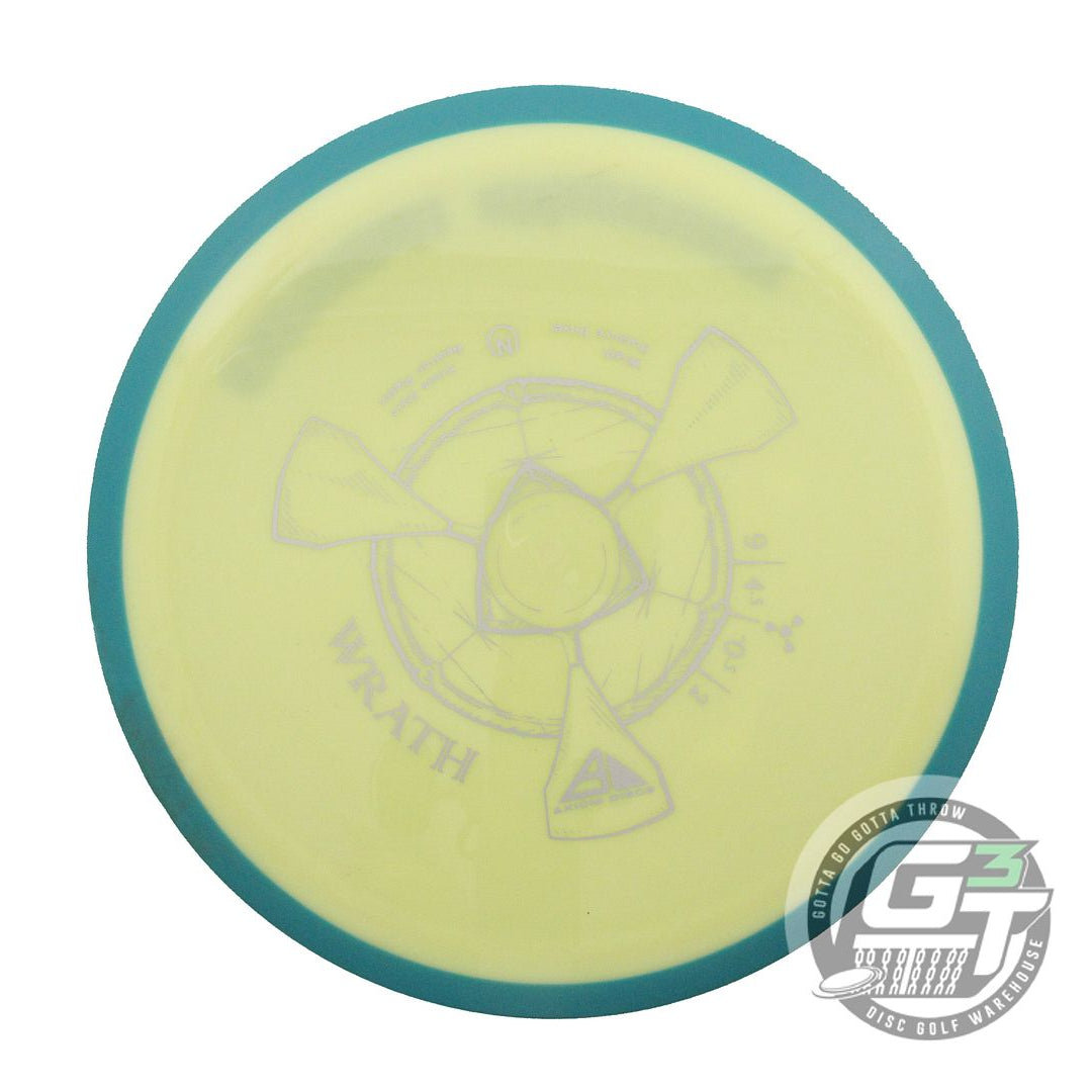 USED Axiom Discs Neutron Wrath 165g Yellow Green Rim Distance Driver Golf Disc