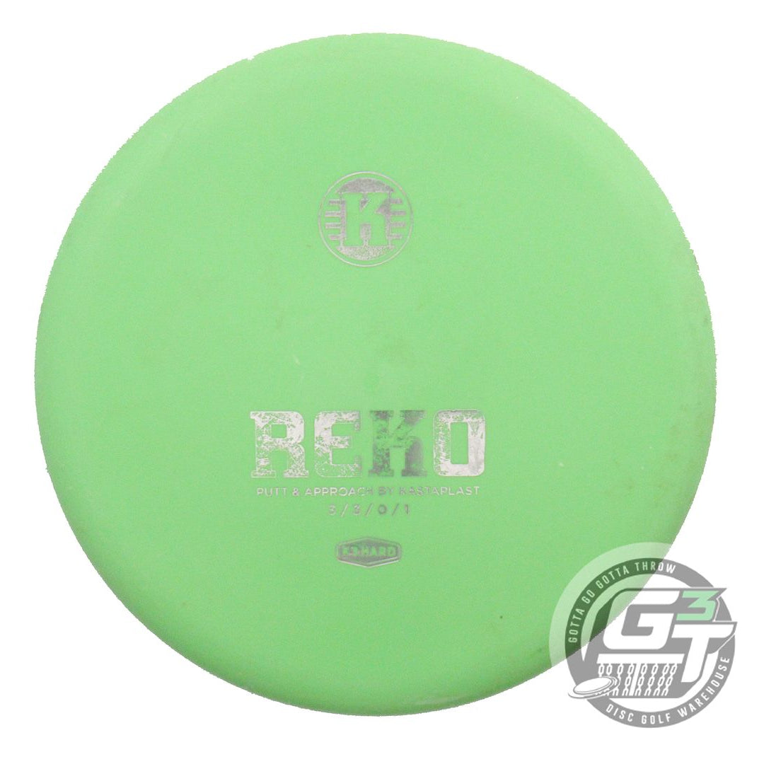 USED Kastaplast K3 Hard Reko 175g Lime Silver Foil A Putter Golf Disc